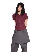 Ruched Puff Sleeve Shirt