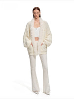 Polar Ribbed Wool Knit Pants