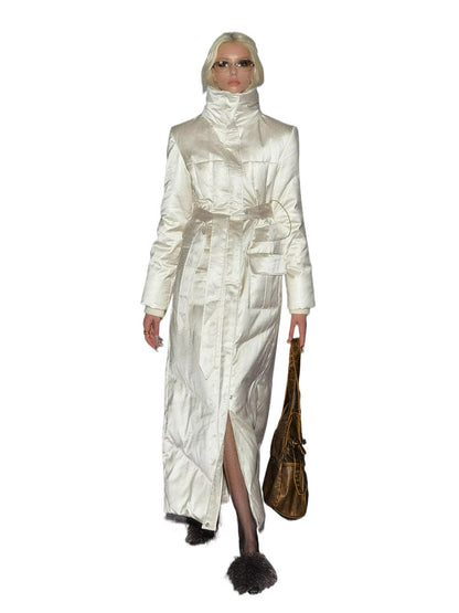 Belted Long Down Jacket