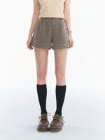 Vintage Houndstooth Collar Two Piece Set