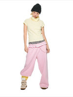 Plaid Waist Sweatpants