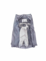 Double-Layer Chiffon Print Skirt