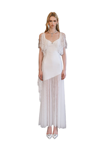 Fille Draped Mermaid Silhouette Dress