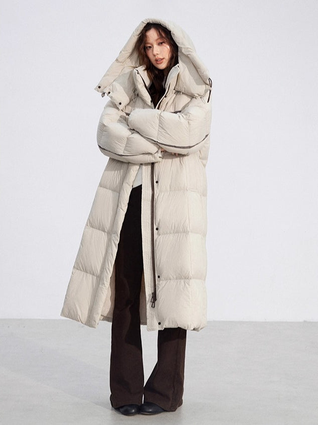 Hooded Long Down Coat