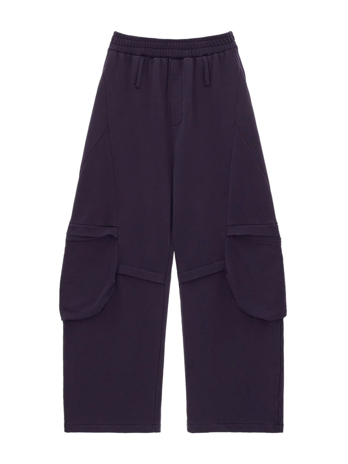 Washed Cotton Wide Leg Sweatpants