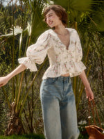 Floral Cotton Blouse