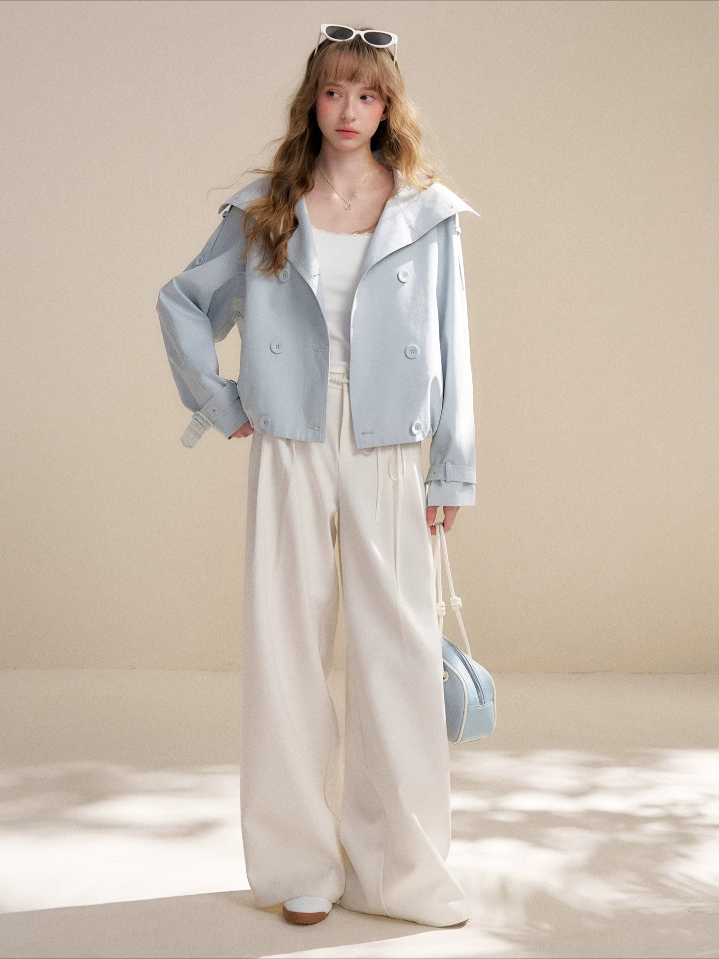 Double-Breasted Trench Jacket