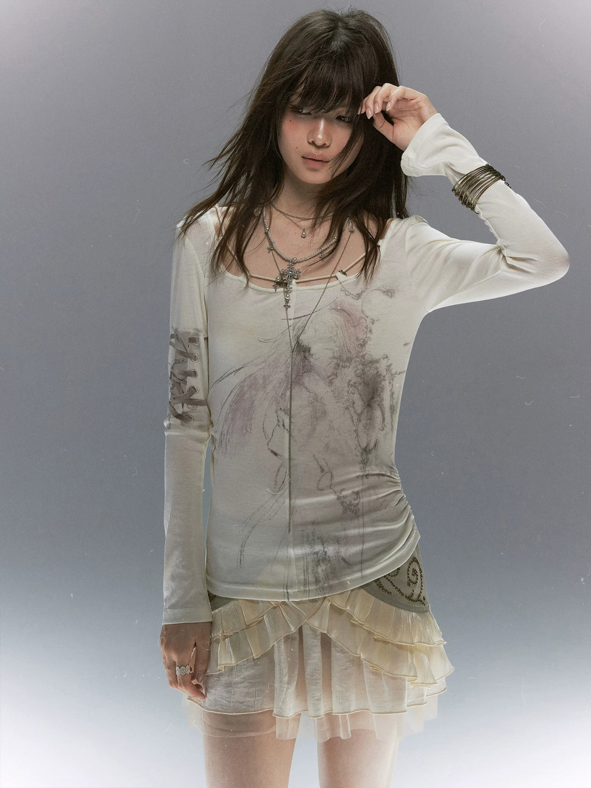 Vintage Angel Lace Tencel Top