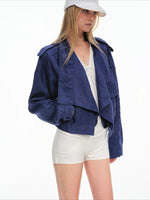 Linen Cropped Jacket