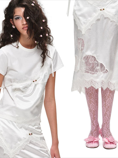 Snoopy Satin Mermaid Skirt