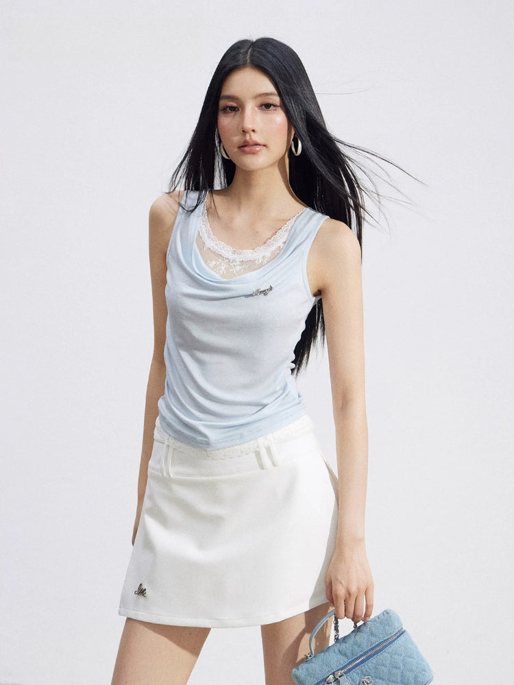 Lace Trim Tank Top
