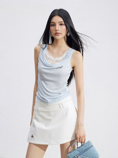 Lace Trim Tank Top