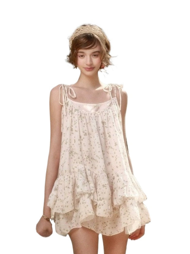 Floral Babydoll Mini Dress