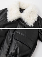 Black Detachable Fur Collar Down Jacket