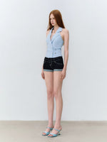 Striped Halter Vest Top