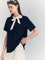 Polka Dot Bow Top
