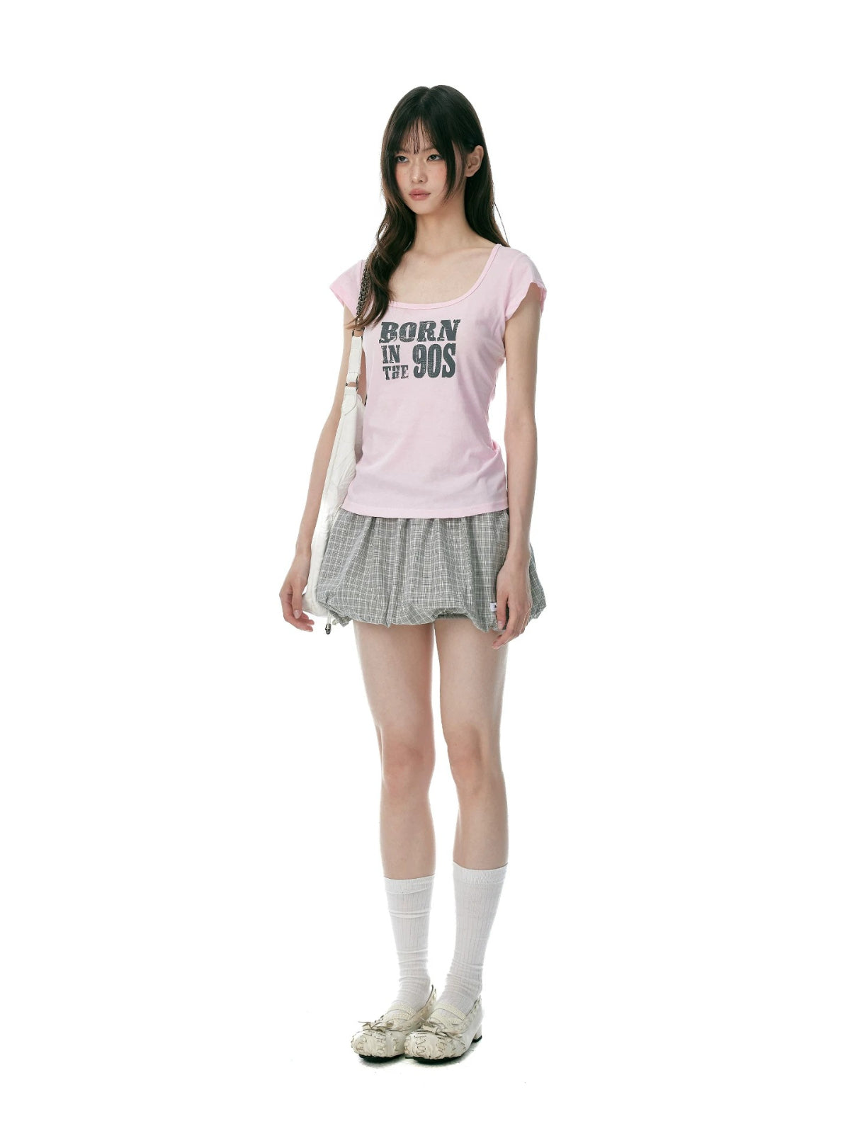 Korean Mint Graphic Slim T Shirt