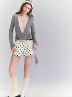 Polka Dot Linen Shorts