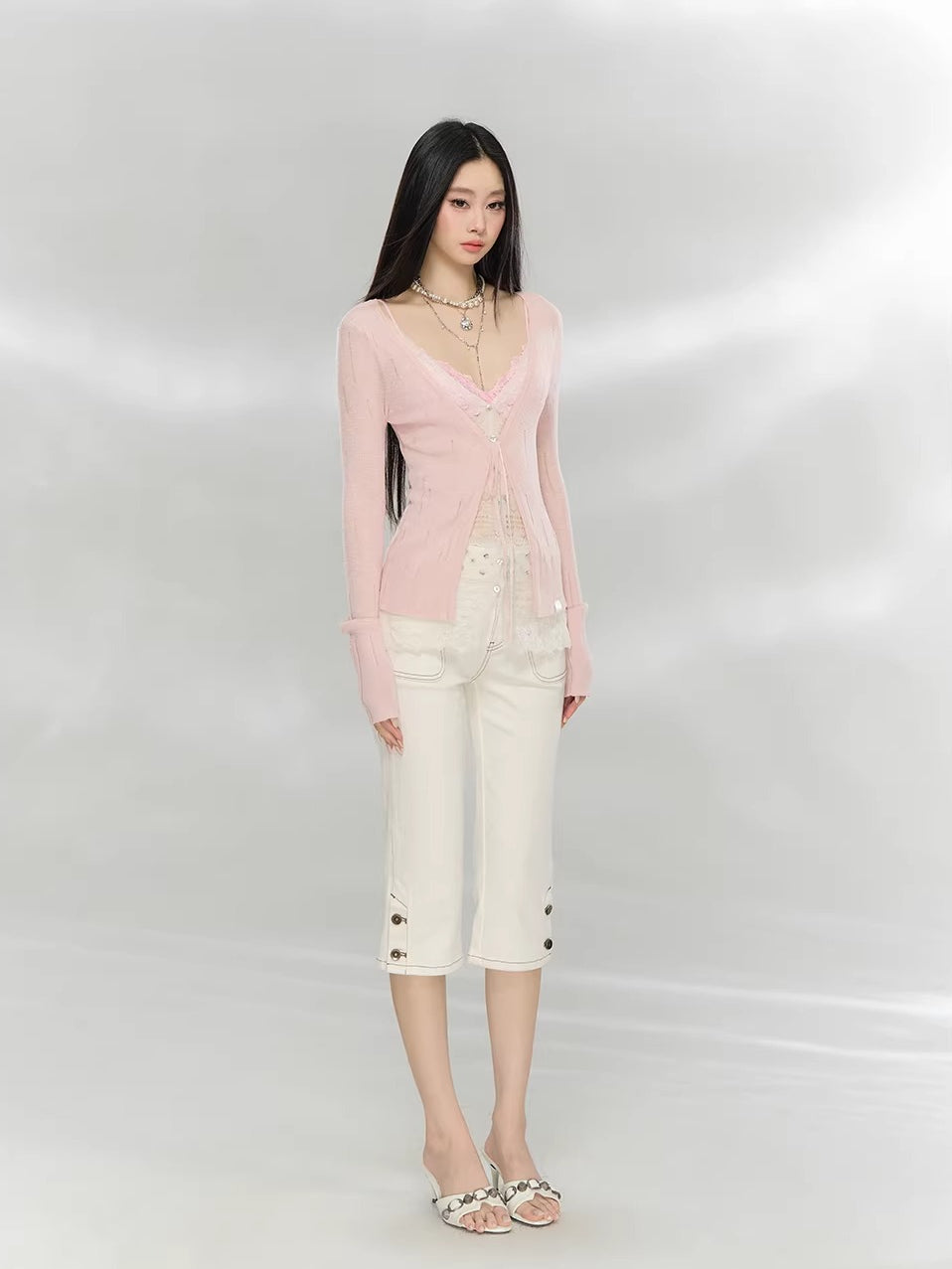 Lace Layered Cardigan