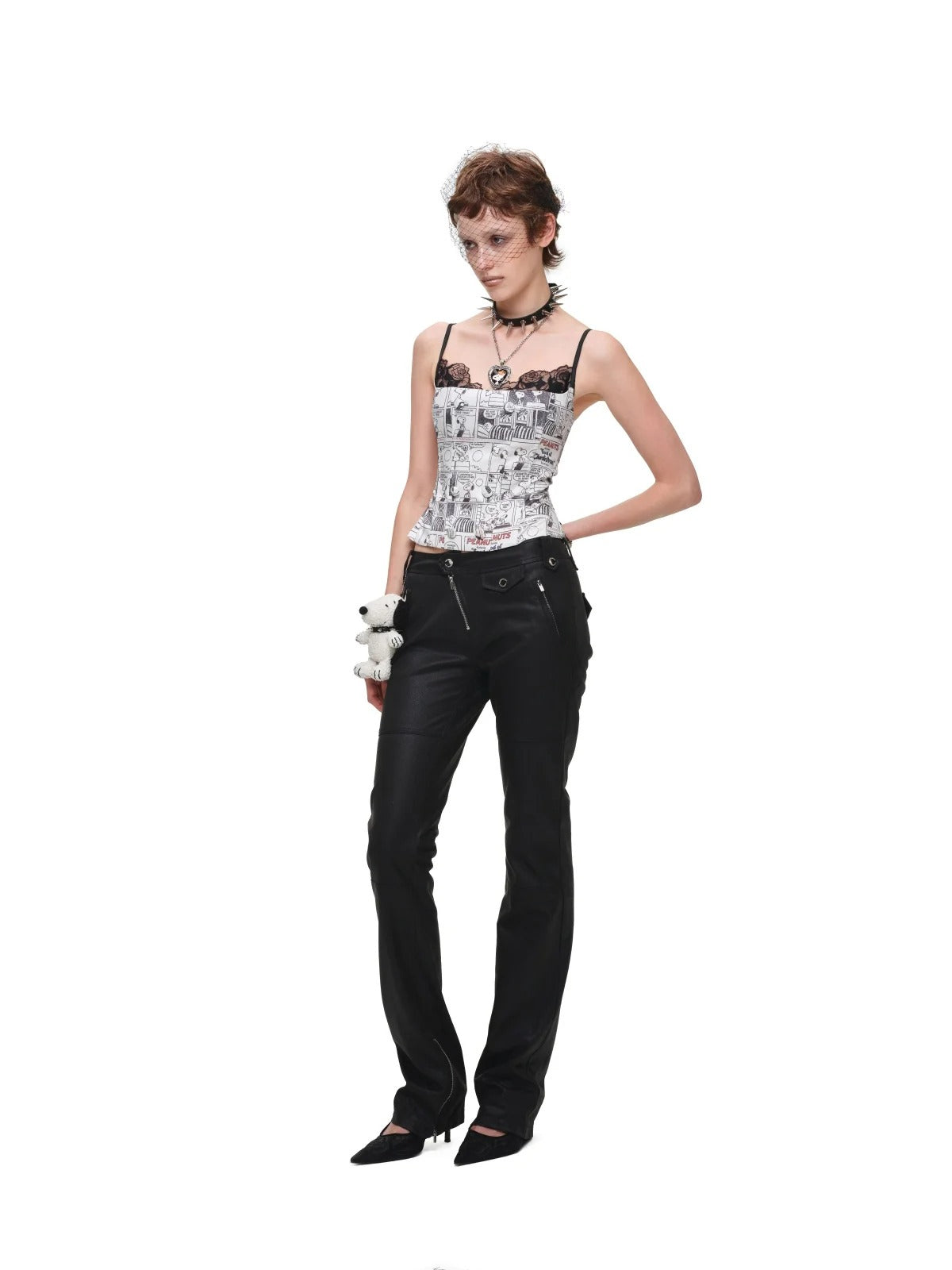 Newspaper Lace Corset Top