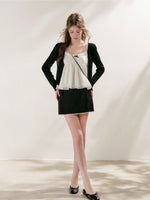 Lace Trim A-Line Skirt