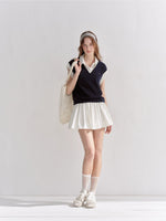 Bubble Hem Mini Skirt