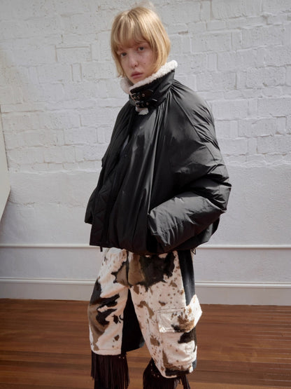 Belted Cocoon Down Jacket