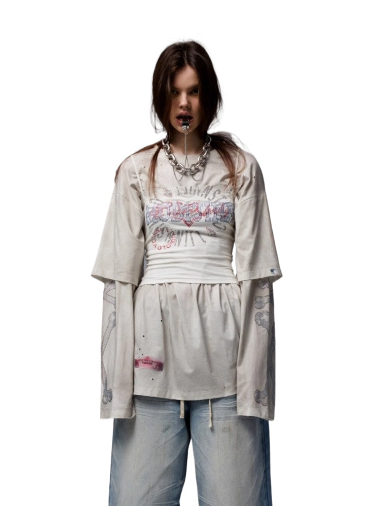 Vintage Rhinestone Washed T-shirt