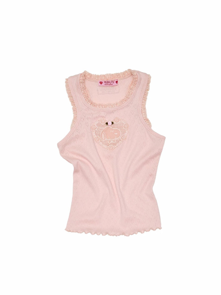 Snoopy Knit Top &amp; Skirt Set
