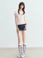 Rhinestone Denim Shorts