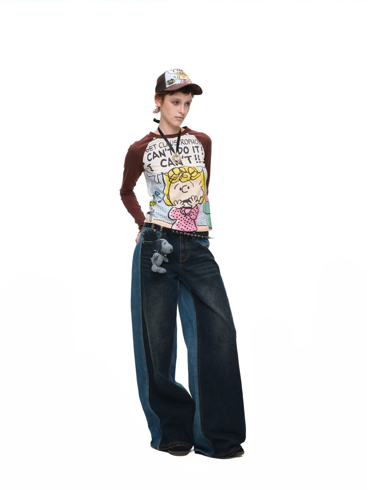 Colorful Cartoon Raglan Tee