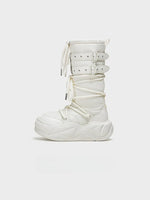 Fleece Platform Snow Boots