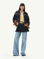 Double Placket Denim Jacket