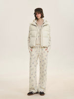 Floral Waffle Hoodie & Pants Set