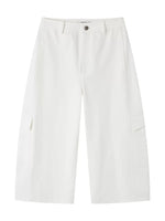 Workwear Casual Cropped Denim Pants
