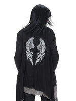 Reversible Wing Print Cardigan