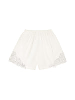 Lace Trim Cotton Shorts