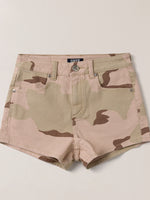 Compass Dancer Denim Flat Shorts Desert Camouflage