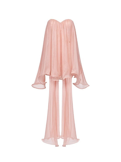 Thiri Chiffon Flowing Ribbons Dress