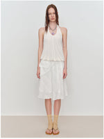 U-Shaped Bud Halter Tank Top