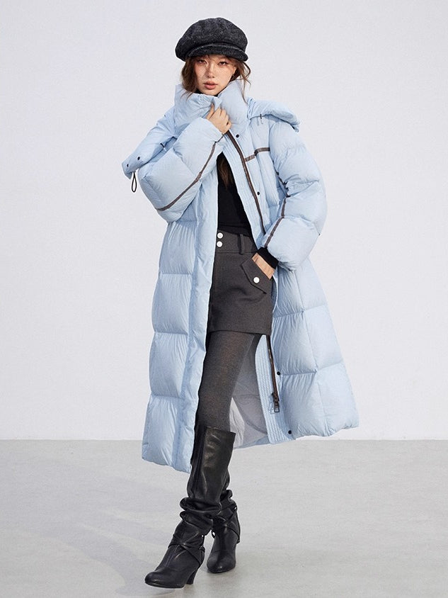 Hooded Long Down Coat