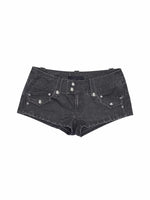 Washed Denim Cargo Shorts