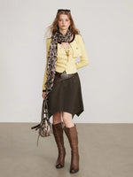 Irregular Utility Cargo Midi Skirt