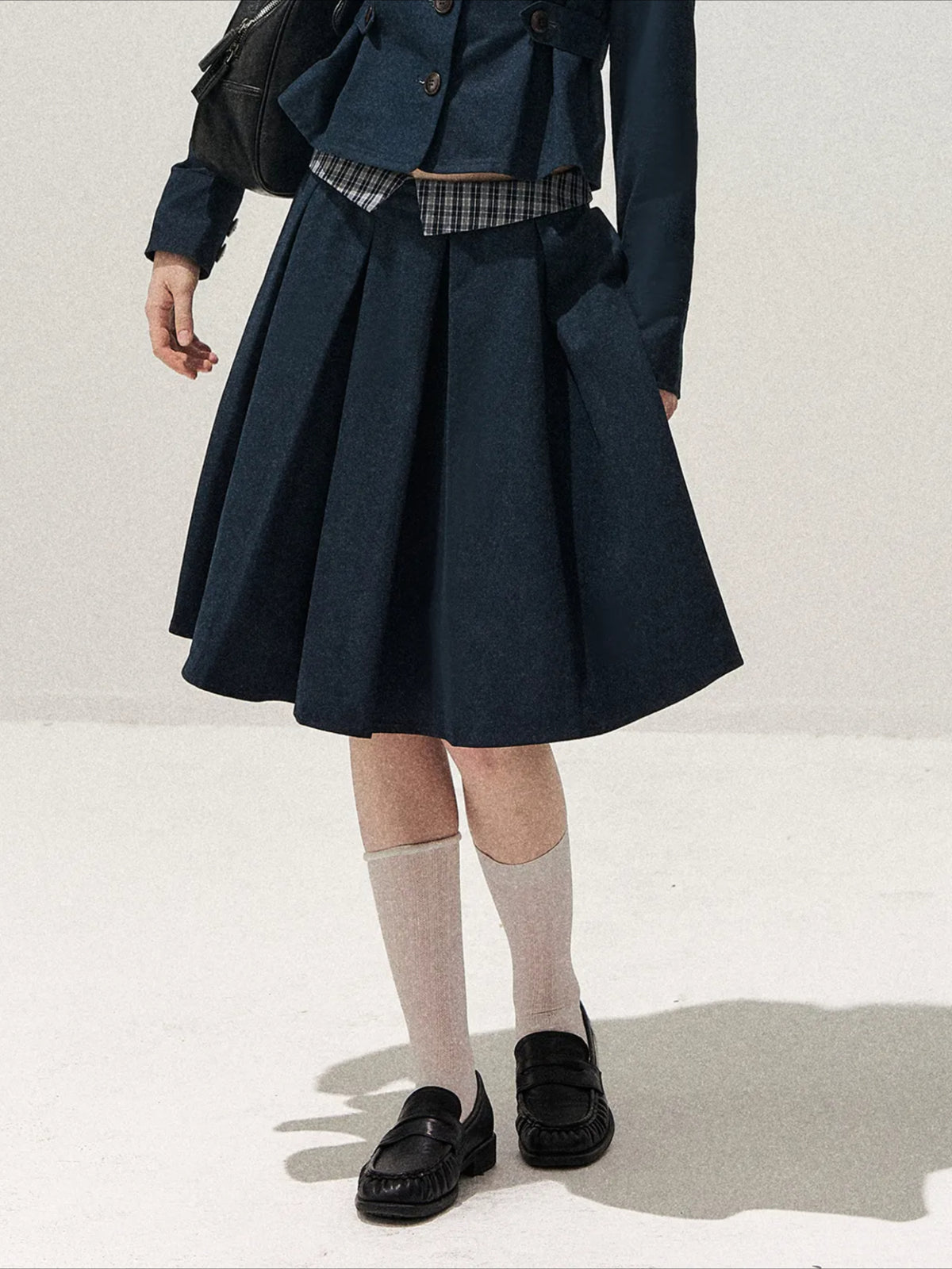 Peter Pan Pleated Skirt Set