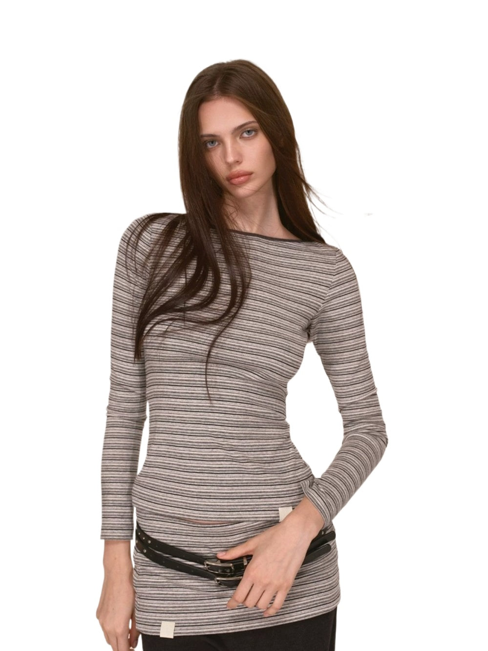 Contrast Striped Top &amp; Pants Set