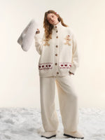 Gingerbread Fair Isle Knit Loungewear Set