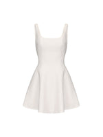 White Strap A-Line Mini Dress