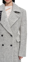 Gray Classic Statue Wool Coat