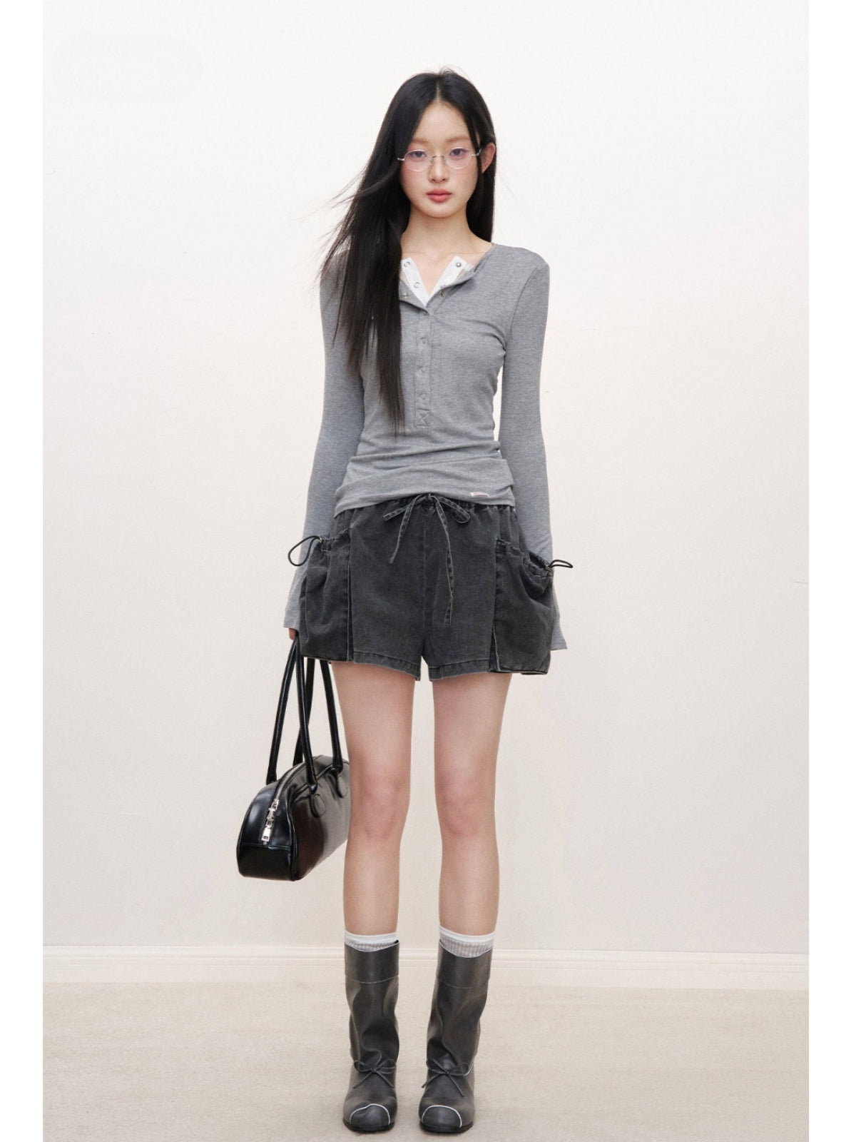 Lace Trim Layered Knit Top