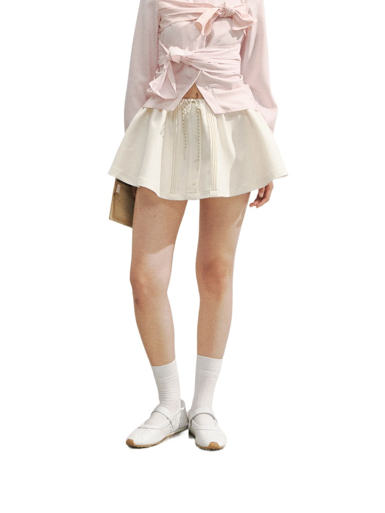 Romantic College Two-piece Mini Skirt